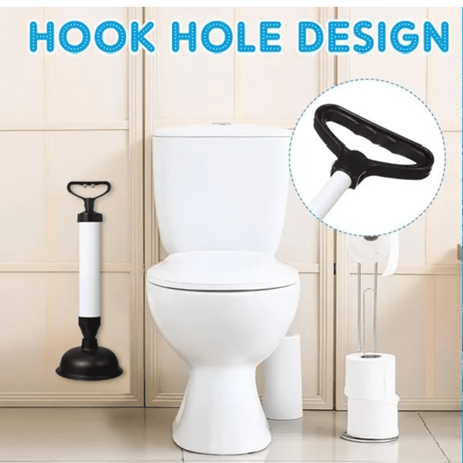 Caribee - Sopapo Con Presión Destapador De Baño Wc Cañería Fregadero