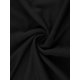 thumbnail image 5 of INSPIRE CHIC Camisón largo sin mangas para mujer con espalda cruzada, camisón con dobladillo dividido XL Negro, 5 of 6