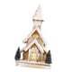 thumbnail image 5 of Iglesia de nieve iluminada de madera para Navidad, escena de nieve en miniatura para Navidad, decoración navideña, 40 x 19 cm, para dormitorio, multiu, 5 of 5