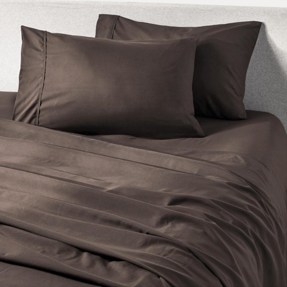Juego de sábanas PeachSkinSheets King dividido Chocolate