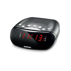 Radio Despertador Recargable 2Banda Am/Fm Negro Daewoo Di-A1