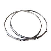 Magideal - Aros De Batería, Aros De Batería, 6 Agujeros, Reparación De Instrumentos De Percusión, Reemplazo, Bricolaje, Profesional, Batería De Caja Para Parte S 16 Pulgadas