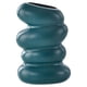 thumbnail image 2 of Florero De Plástico Maceta Espiral Forma Arreglo De Flores Contenedor Decorativo Verde Oscuro, 2 of 3