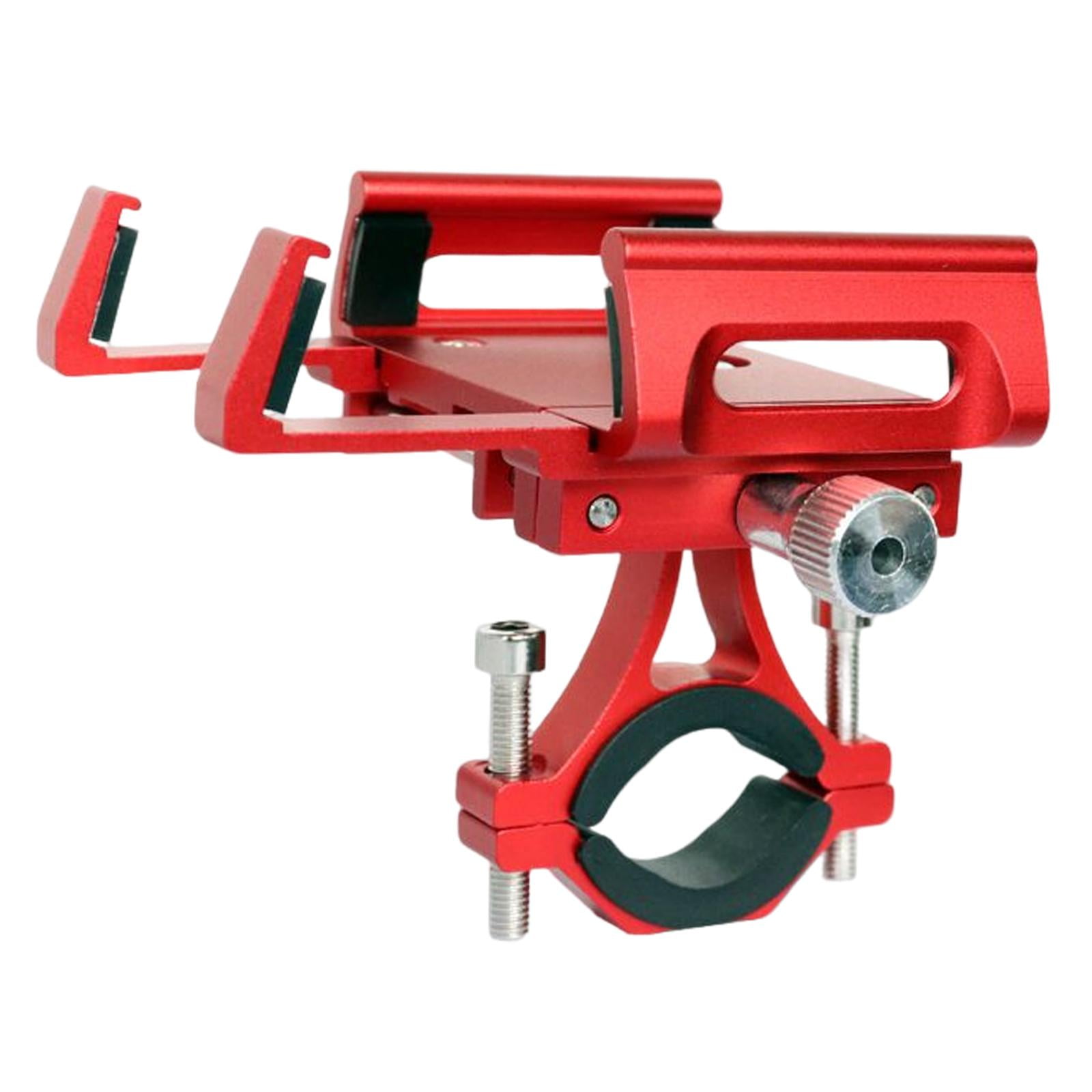 Ioensy - Soporte Para Teléfono Para Bicicleta Soporte Para Teléfono Para Motocicleta Soporte Para Scooter Aleación De Aluminio Rojo