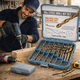 thumbnail image 3 of "Hi-Spec Juego de Brocas Belug  HSS 99 Piezas SAE 1/16-3/8 Metal Madera Estuche azul ", 3 of 5