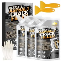 Llenadora De Grietas De Asfalto Luvboate De Alta Elasticidad, 2,2 Kg, Negra