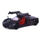 thumbnail image 4 of Auto de colección a escala 1/24 Pagani Huayra Motormax negro mate con interior rojo, 4 of 6
