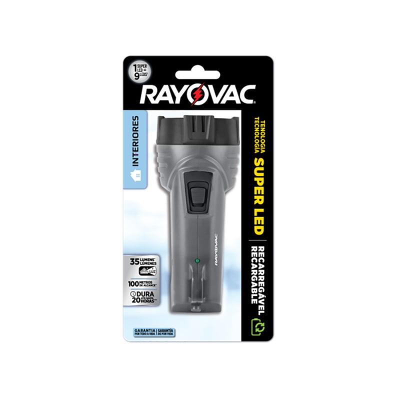 Rayovac - Linterna Recargable Super Led Mini