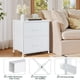 thumbnail image 4 of Cómoda Nightstand SageNest pequeña con 2 cajones, color blanco, 4 of 7