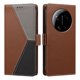 thumbnail image 4 of Funda Cartera Tricolor para Xiaomi 17 Ultra 5G con Ranuras, Marrón, 4 of 6