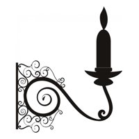 Rienda Libre Graphics - Decomural Swirl Candle Christmas Ws-15166