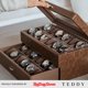 thumbnail image 2 of Caja de Relojes TAWBURY de 24 Ranuras en Marrón Castaño, 2 of 8