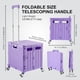 thumbnail image 4 of Carrito utilitario MACOPRO plegable con mango telescópico, color morado, 4 of 9