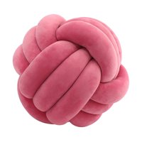 Bothyi - Nudo Almohada Bola Gruesa Cómoda Almohadas Anudadas Para Sala De Estar Hogar Sofá Rosa Claro Rojo