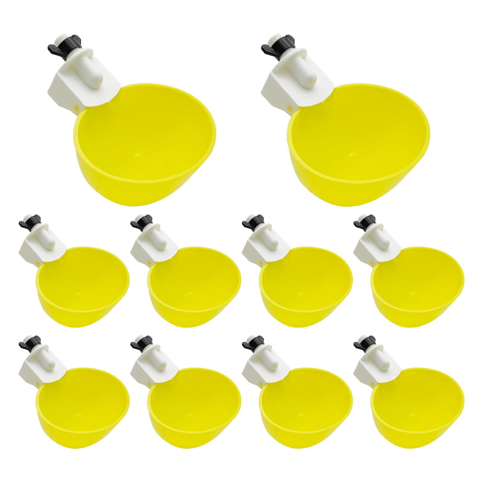 Magideal - 10 Uds Bebederos Automáticos Para Pollos, De Alimentación, Vasos De Riego De Plástico Para Pájaros, Aves De Corral, Gansos, Codornices,