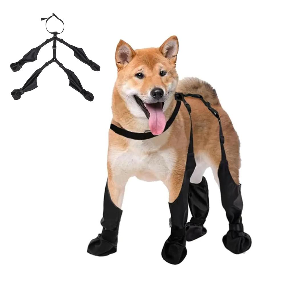 Genérico - Botas Impermeables Perro Antideslizante Lluvia Agua Talla S