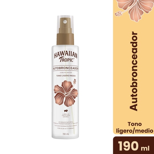 Autobronceante Hawaiian Tropic Sunless Water Tono Ligero