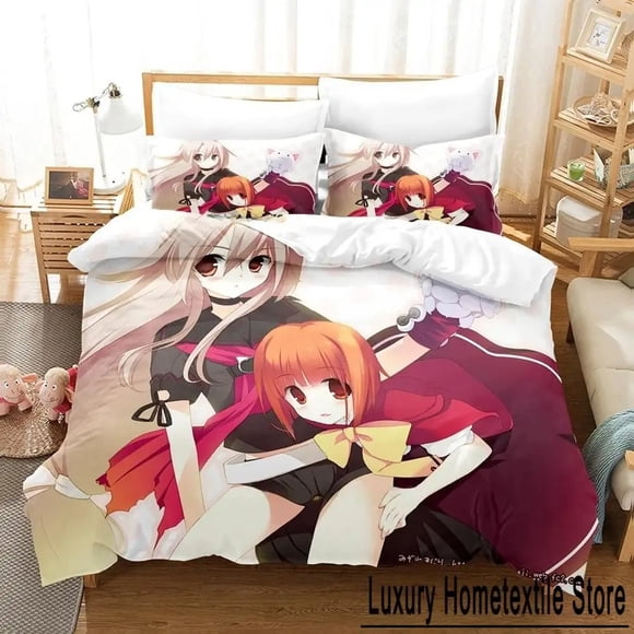 Ookami-san To Shichinin No Nakama-tachi Bedding Set Bed Set Adult Kid Bedroom Duvet cover Sets Bed Sheets