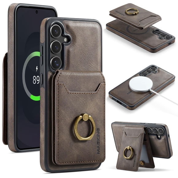 Funda para teléfono Oidealo Galaxy S25 FE con cartera magnética y RFID