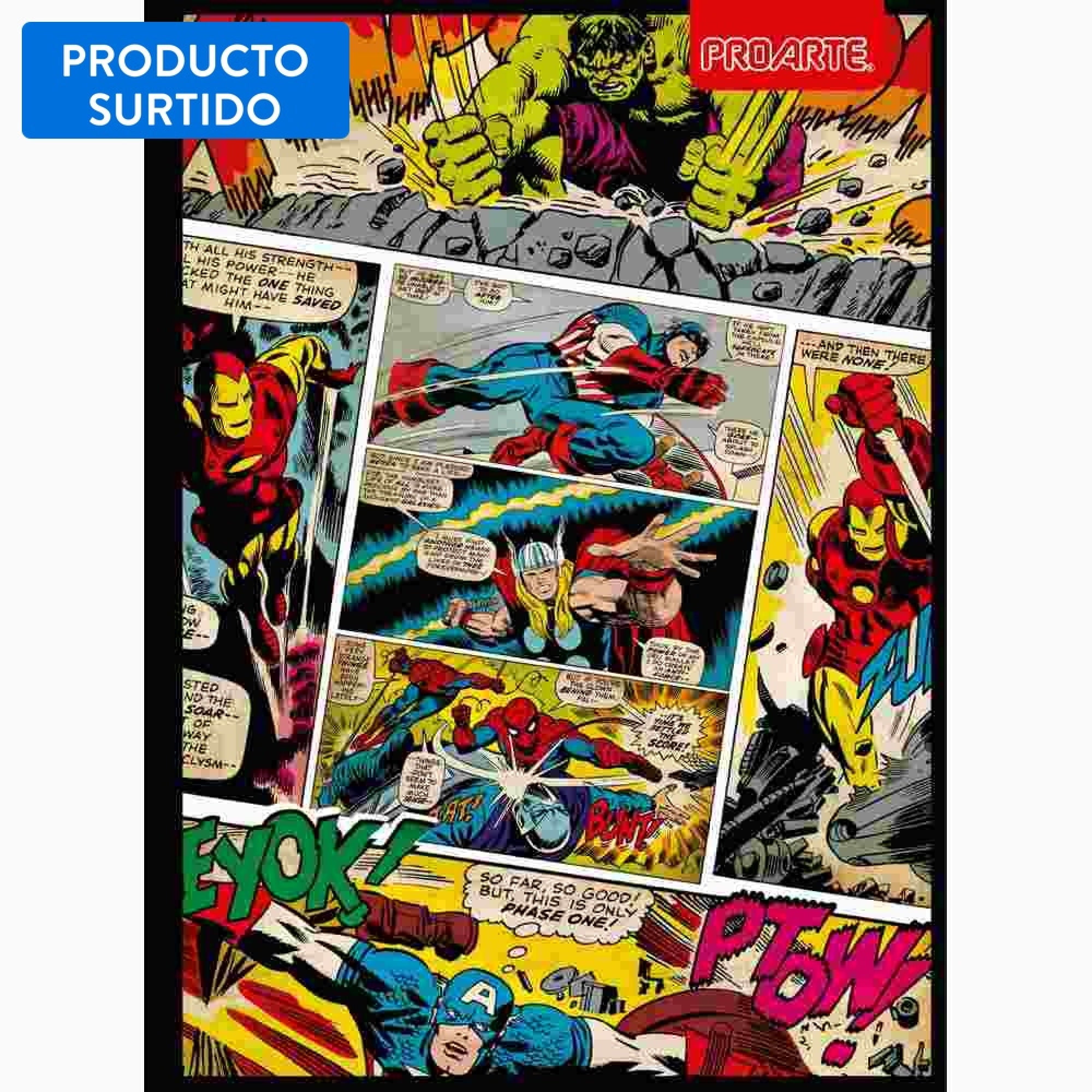 Cuaderno Carta Marvel, Producto Surtido 1 Un Proarte