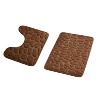 Magideal - Alfombra De Baño Alfombra De Baño Alfombra De Entrada Alfombra De Entrada Lavable Alfombra De Baño Alfombra De Baño Para Baño Balcón Dormitorio Cocina Café