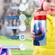 thumbnail image 5 of GroverBotella de Agua con Tapa Pop Top de Un Toque, Acero Inoxidable, a Prueba de Fugas, para Deportes, Botella Infantil rosa 12 oz, 5 of 6