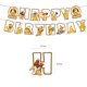 thumbnail image 2 of Set de decoración para fiestas, pancarta y adorno con diseño de plátano para feliz cumpleaños, 2 of 7