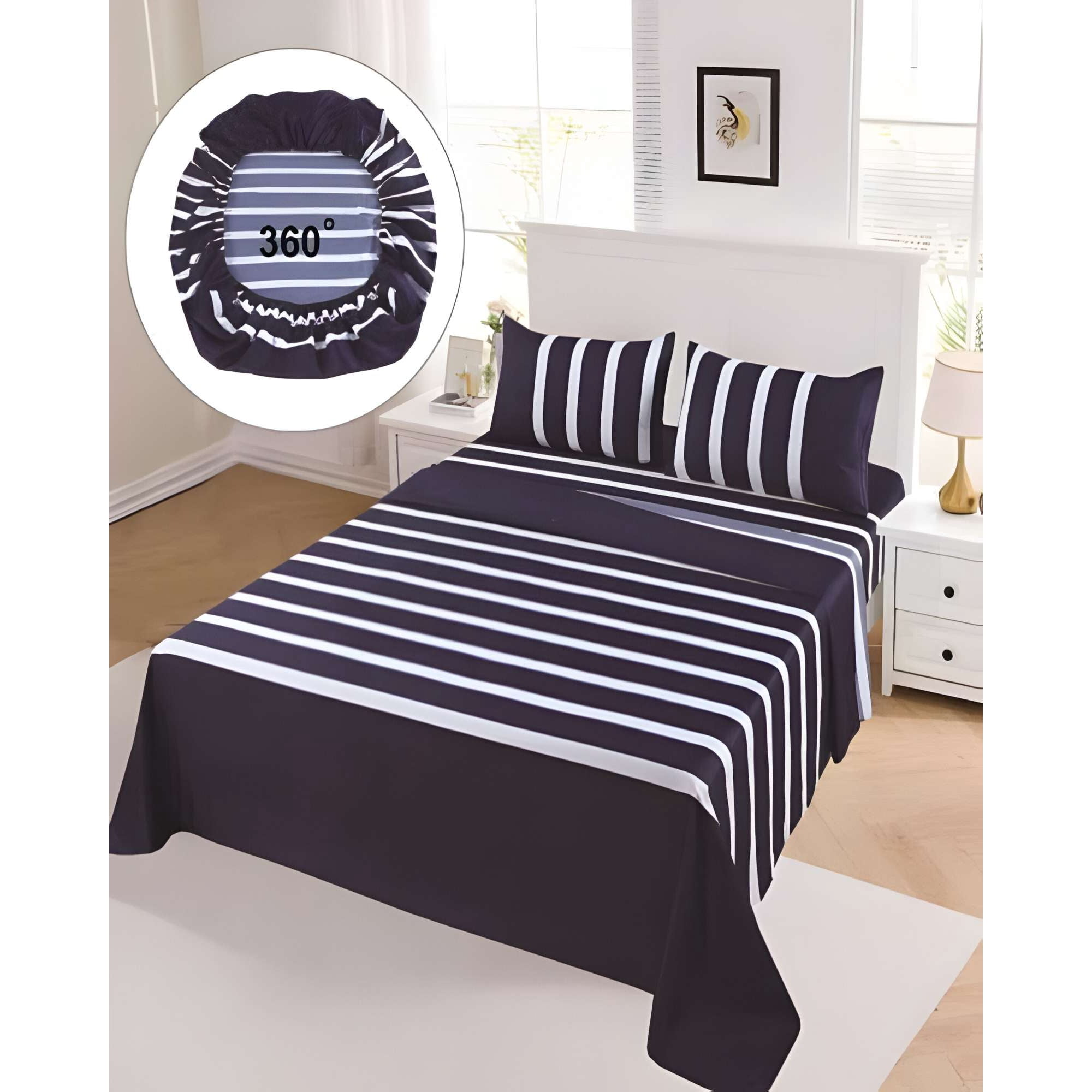 Genérico - Sabanas De Verano King Azul Oscuro