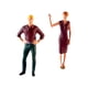 thumbnail image 3 of 2 Piezas 1/64 Figuras De Mujeres Y Hombres Diseño De Modelo Dioramas De Jardín De Hadas Decoración Café, 3 of 3