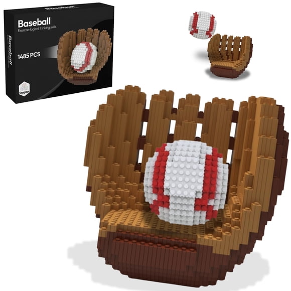 Set de bloques de construcción Snaptor de pelota y guantes de béisbol, 1485 piezas