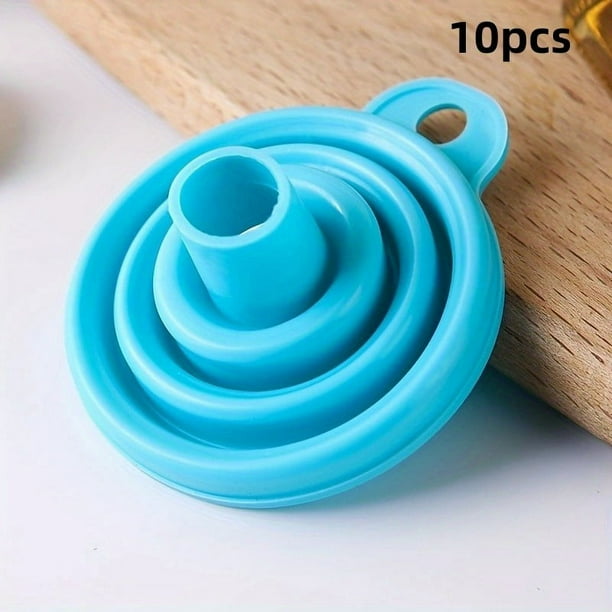 1pc/10pcs Collapsible Funnel Food Funnel Foldable Funnel Collapsible Kitchen Funnel Canning Funnel Wide Mouth Bottle Funnel Kitchen Stuff Clearance Kitchen Accessories Kitchen Gadgets Camping BBQ Acc