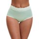 thumbnail image 1 of INSPIRE CHIC Bragas de Mujer de Cintura Alta con Encaje de Algodón de Cobertura Completa Talla XL Verde Oscuro, 1 of 4