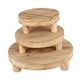 thumbnail image 4 of 3 Piezas De Madera De Madera Stand Asadera De Pastel De Asado Para La Cocina De La Casa Resistente Marrón Claro, 4 of 5