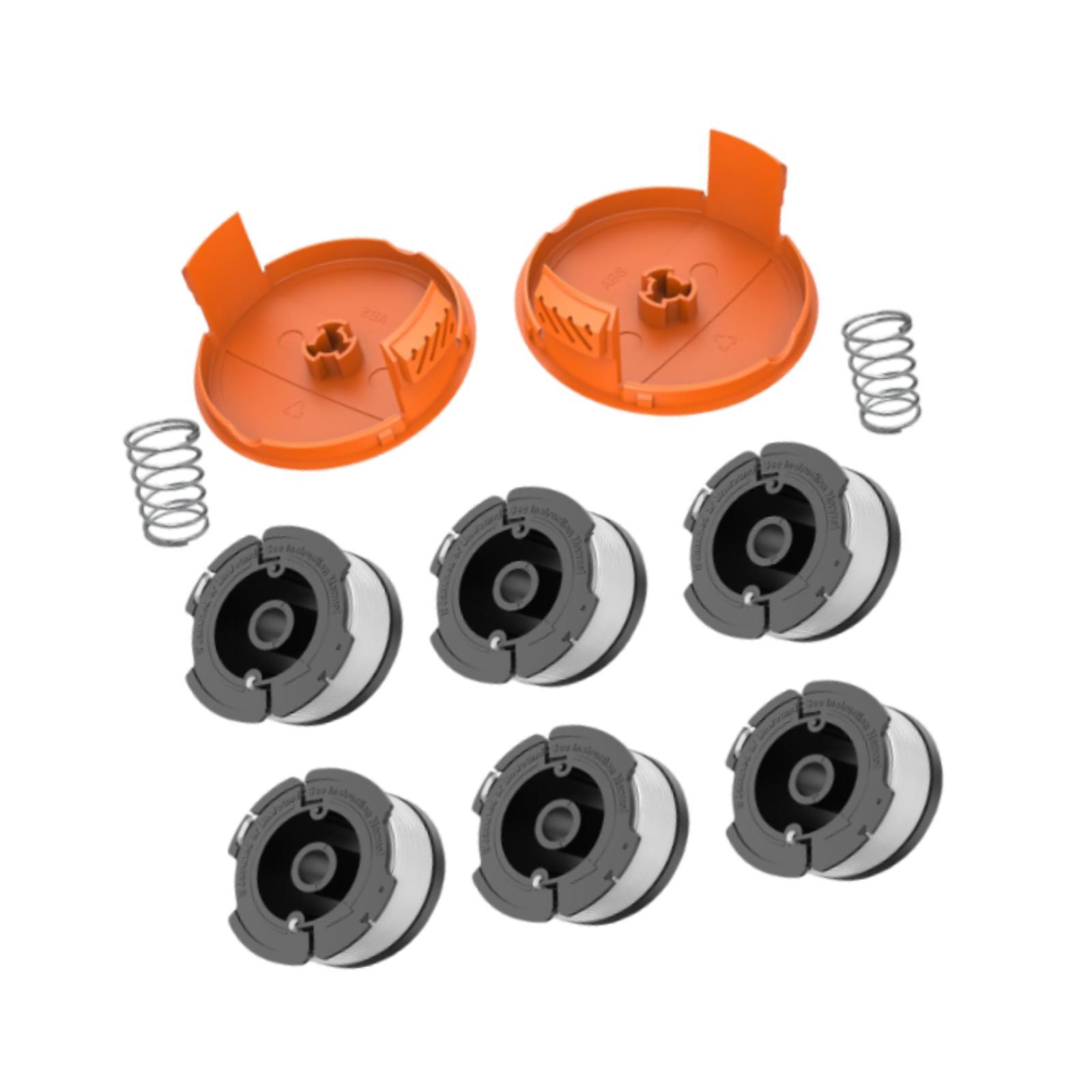 Magideal - Accesorios De Carrete De Reemplazo De 6X Recortadores De 6X Instalación Fácil De Instalación De Malezas String Stimmer Línea De Carritos De Recortador