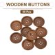 thumbnail image 3 of Uxcell 50 Pcs Botones de Madera 1 3/8" 4 Agujeros Botón Redondo de Madera para Costura Manualidades DIY Marrón, 3 of 7
