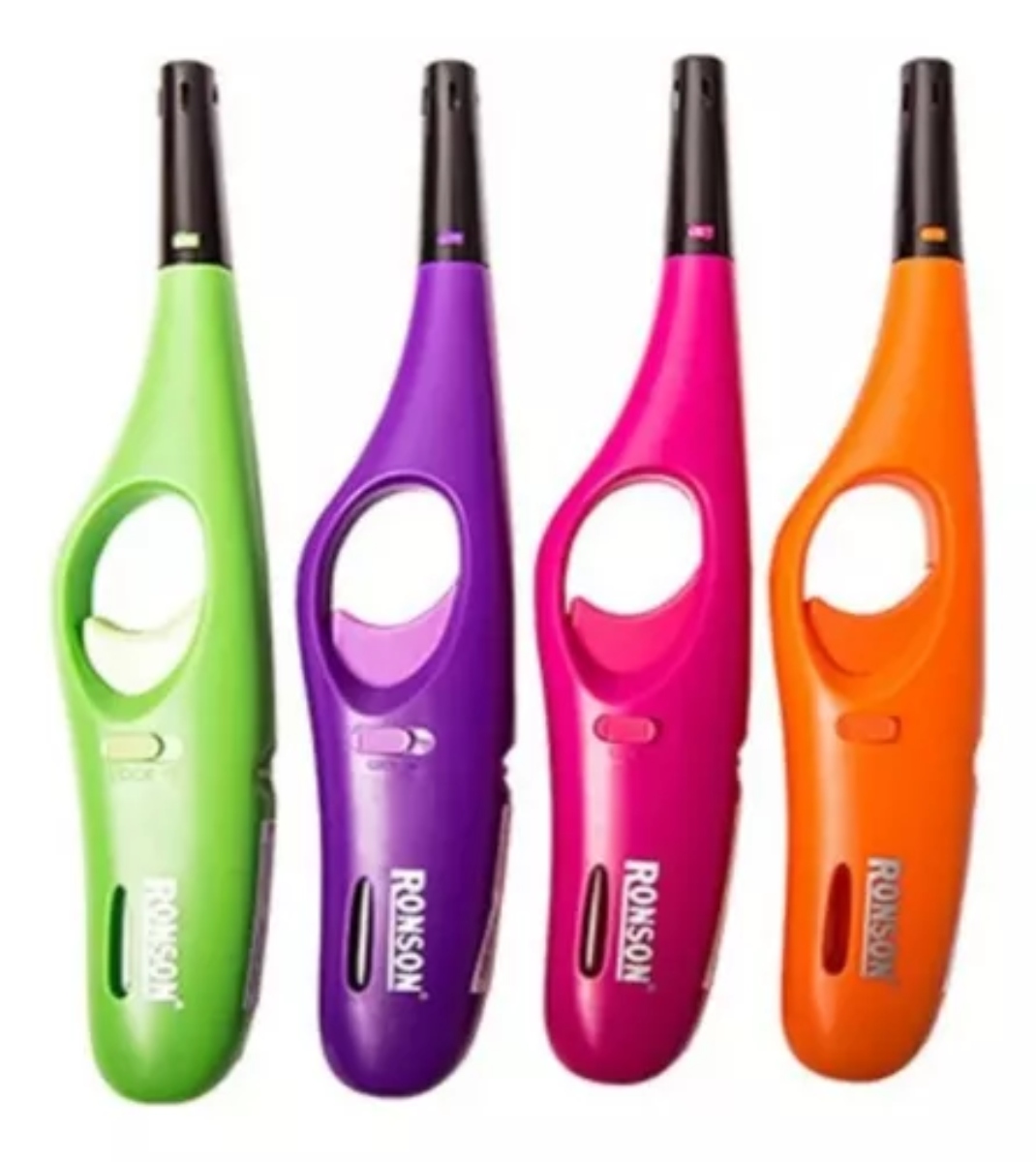 Ronson - Chispero Encendedor De Cocina Recargable X 12 Unidades