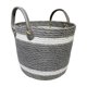thumbnail image 1 of Canasto Seagrass 24 Gris y Blanco, 1 of 1