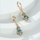 thumbnail image 1 of Women's Elegant Zircon Drop Earrings 18K Gold Plated Ear Jewelry Banquet Dinner Decor For Women Girls, 1 of 3