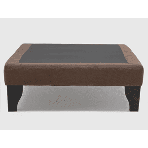 Kerabaalshop - Base De Cama De 1 Plaza Felpa Marron 90X200Cm