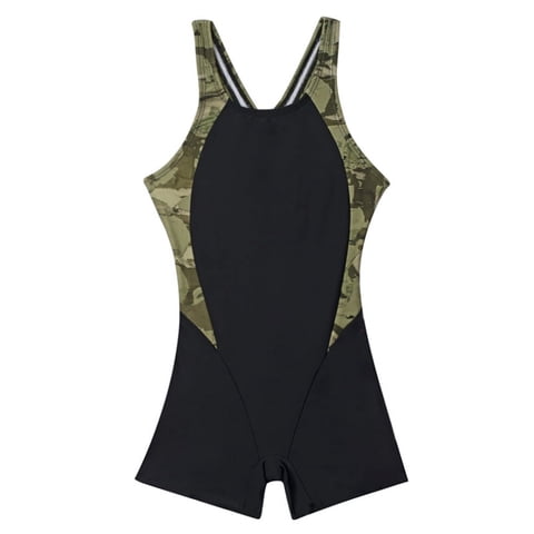 Samia - Traje De Baño Niña Con Pierna Estampado Verde 8