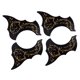 thumbnail image 1 of 2xzurdos 2xdiestros 40/41'' Guitarra Popular Golpeador Scratch Plate Negro + Dorado, 1 of 6