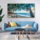 thumbnail image 3 of Kit de pintura con diamantes Yunnuo, 40 x 70 cm, paisajes de playa, bricolaje, 3 of 7