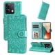 thumbnail image 2 of Funda tipo cartera FOXDOCK para Xiaomi Redmi Note 13 5G , diseño girasol en relieve, cuero PU, cierre magnético, soporte y tarjetero, 2 of 5