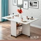 thumbnail image 2 of Mesa de comedor plegable extendible blanca 140x60cm, 2 of 4