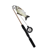 Magideal - Cat Teaser Toy Entrenamiento Ajustable Caña De Pescar Retráctil Interactiva , La Carpa Herbívora