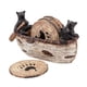 thumbnail image 4 of Juego de posavasos de madera con soporte para posavasos, posavasos decorativos, decoración del hogar, mantel individual, figura de estatua de oso para, 4 of 5