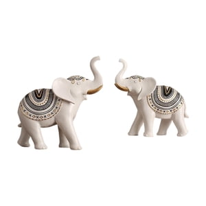 Magideal - Escultura Decoración Figuritas Artesanía Escritorio Regalos De Inauguración Pareja Estatua Para Estantería Sala De Estar Dormitorio Gabinete , Blanco