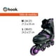 thumbnail image 2 of Patines en Linea Extensibles Hook Fitness Morado M (34-37), 2 of 9