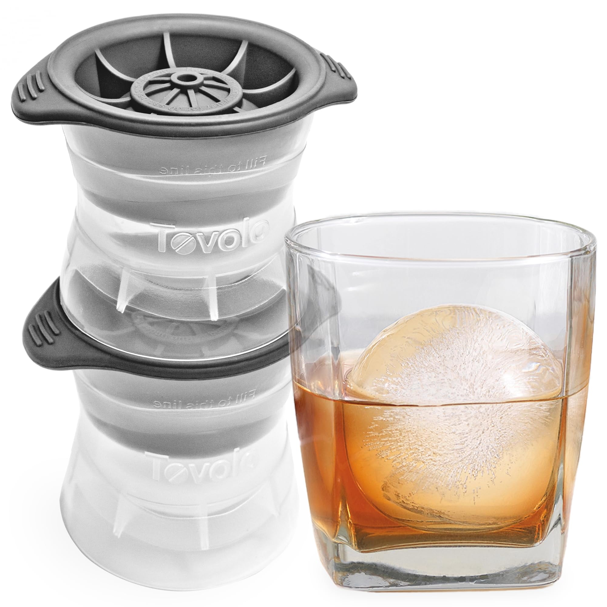 Juego De 2 Piezas Ice Molds Tovolo Sphere Para Whisky Y Cócteles
