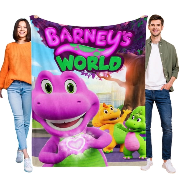 Manta Barney y sus Amigos Desmarcar 120x150cm